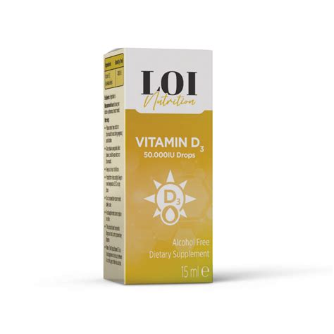 Vitamin D3 50 000iu Oral Drop 15 Ml Loi Health