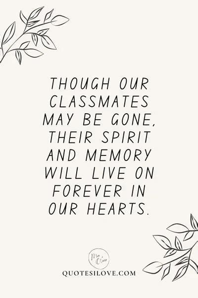 Memorial Quotes for Deceased Classmates - Quotes I Love