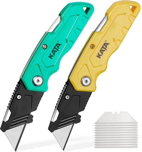 Kata Pack Folding Utility Knife Heavy Duty Box Cutter With Pcs Sk