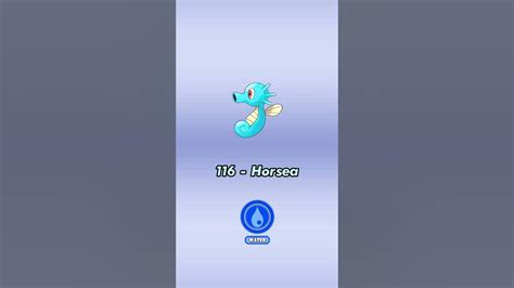 Pokedex Info 116 Horsea Youtube