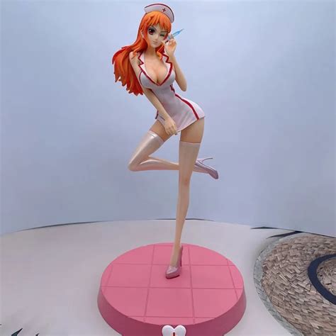 High Quality One Piece Naked Anime Figures GK Cat Burglar Nami Action