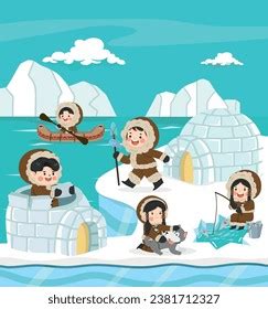 Inuit Eskimo North Pole Arctic Vector Stock Vector (Royalty Free ...