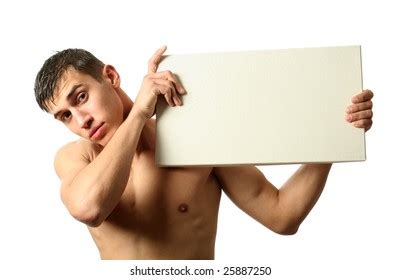 Nude Holding Sign Images Stock Photos D Objects Vectors