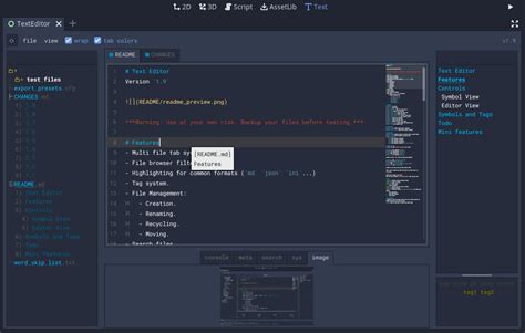 Text Editor Godot Asset Library