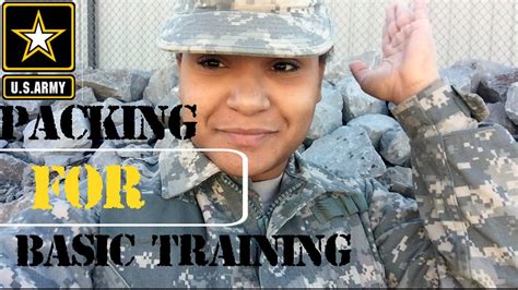 Us Army Basic Training Packing List Youtube