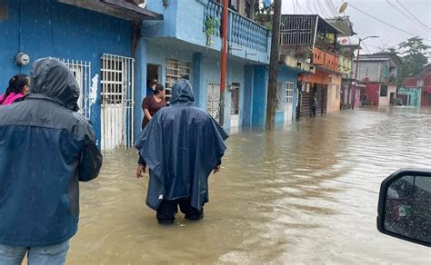 Frente Frío Inunda Carreteras Y Casas En Municipios De Tabasco