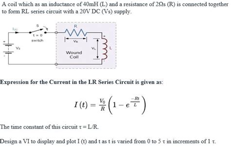 Solved A Coil Which As An Inductance Of Mh L And A Chegg