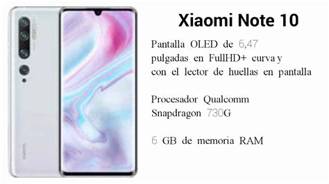 Xiaomi Mi Note 10 Caracteristicas Y Especificaciones RobertoTech TV