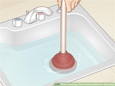 4 Ways To Unclog A Slow Running Bathroom Sink Drain Wikihow