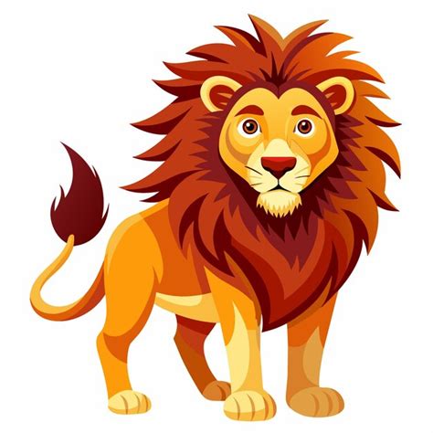 Premium Vector Cartoon Lion