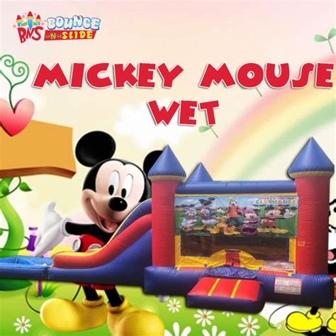 Mickey Mouse Clubhouse King Castle Wet Combo Bounce N Slides