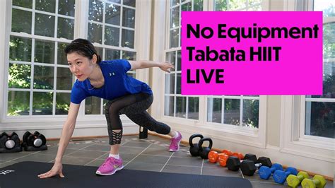 IntervalUp LIVE Workout 60 Minute No Equipment Tabata HIIT Workout At