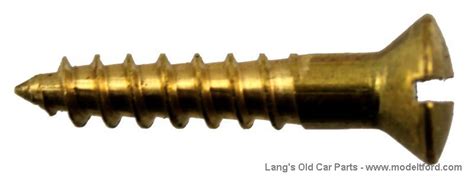 Model T Brass Oval Head Wood Screws 7 X 34” Bws S2