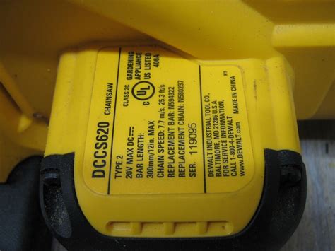 DeWALT DCCS620 20V Cordless Li-Ion 12" Chainsaw FREE FAST SHIPPING | eBay