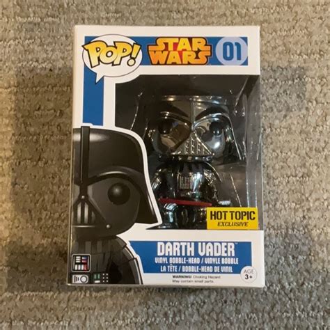 Funko Other Funko Pop Star Wars Darth Vader Hot Topic Exclusive Chrome Poshmark