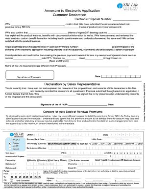 Sbi Life Otp Form Fill Online Printable Fillable Blank PdfFiller