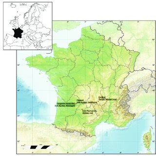 -Location map of the French Final Gravettian sites. | Download ...