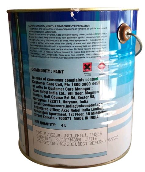 4 Liter Akzonobel Duco Automotive Paint For Metal Coating At Rs 500