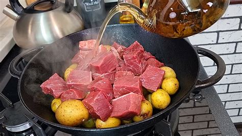 Как правильно жарить Мясо с Картошкой Чтобы Вкусно, Просто и Быстро ...