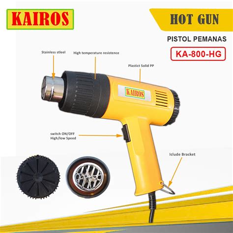 Jual Hot Gun Hot Air Gun Heat Gun Hijau Pemanas Skotlet Heat