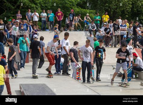 Northampton Uk Radlands Plaza New £250000 Skatepark At Midsummer