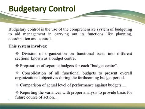 budgetary control pptx