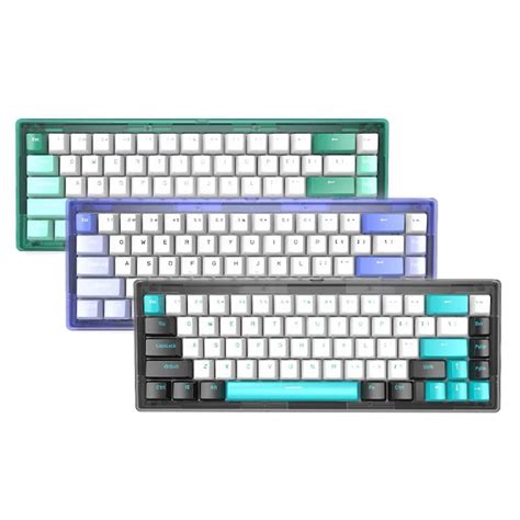 Gas67 65 Gasket Bluetooth 2 4g Wired Hot Swappable Rgb Backlit Keyboard Kit Fruugo UK