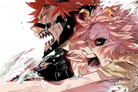 Kirishima Eijirou And Ashido Mina Comic Anime 5 Anime Fanarts Anime Anime Art Kirishima