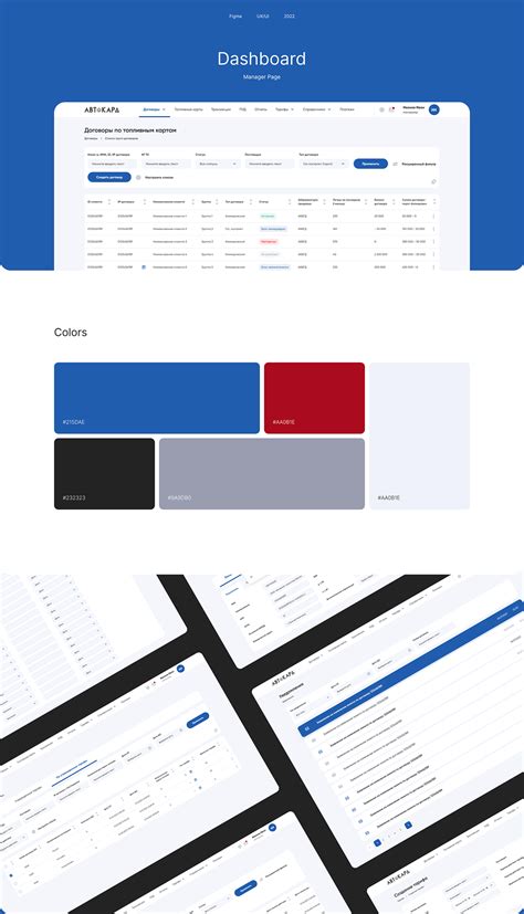 Dashboard Manager Page Uxui Behance