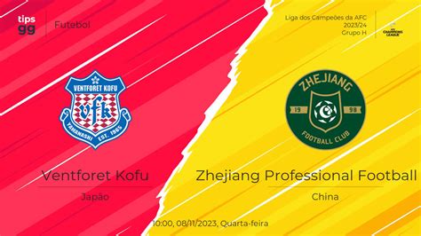 Ventforet Kofu X Zhejiang Professional Football Club 08 11 2023 Odds