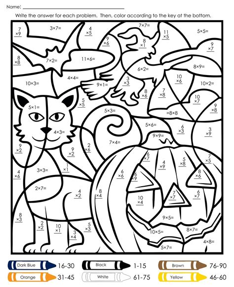 Halloween Addition Color By Number Printables 25 Free PDFs In 2024