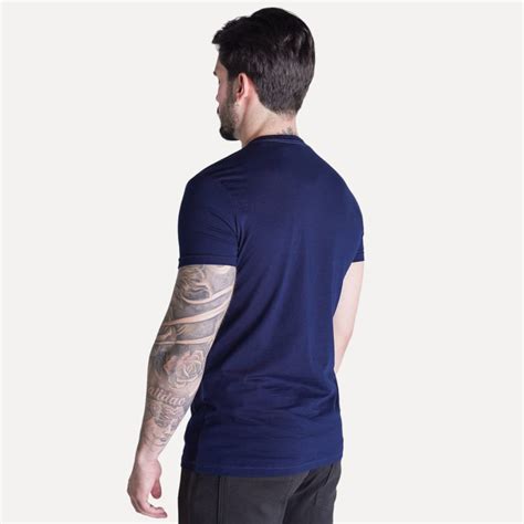 Camiseta Básica RL Azul Petróleo ROUPAS Camisetas Gola Redonda