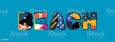 Beach Concept Word Art Illustration Stock Illustration Download Image Now Art Beach