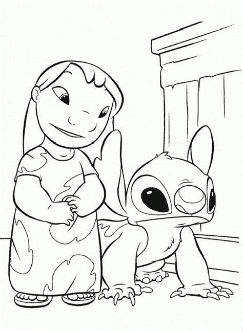 Free Printable Lilo and Stitch Coloring Pages For Kids