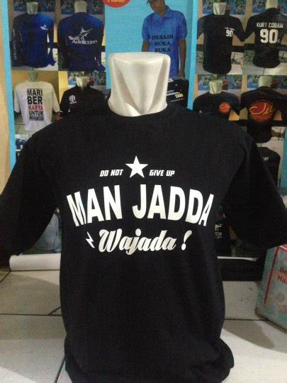 Jual Big Size Xxxl Kaos T Shirt Keren Islam Man Jadda Wajada Di