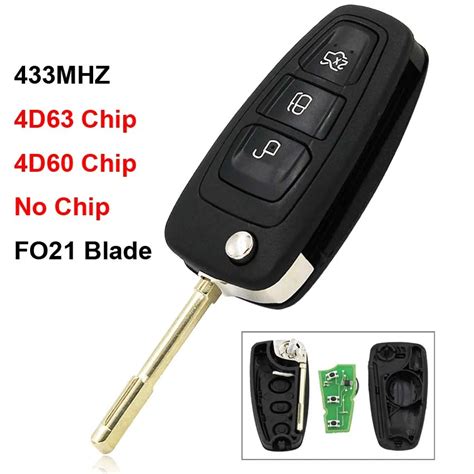 Button Smart Car Key Remote Key Fob Mhz D D No Chip Fo