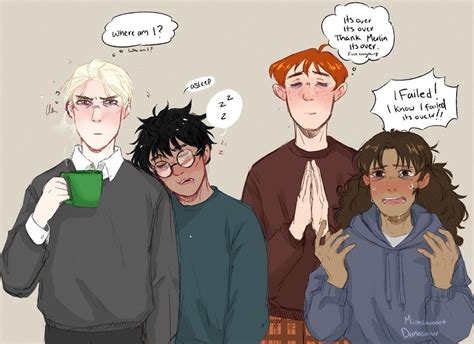 Drarry Harry Potter Comics Harry Potter Artwork Harry Potter Funny