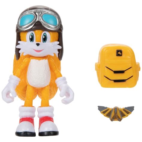 Sonic The Hedgehog 2 Movie 10cm Figures Tails With Backpack Smyths