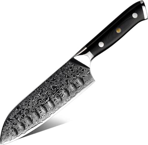 Damaso Santoku Messer 12 7cm Black Pearl Kochmesser Aus 67 Lagen