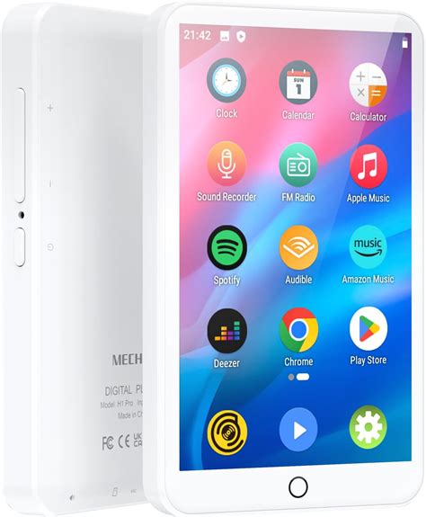 MECHEN Lettore MP3 WIFI Con Bluetooth 4 Pollici Touch Screen Android 9