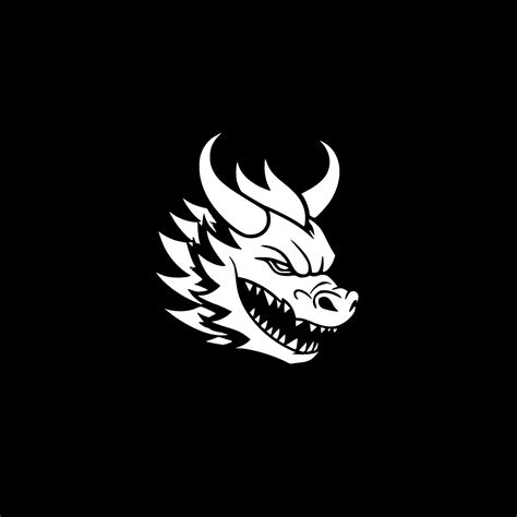 Dragon - Minimalist and Flat Logo - Vector illustration 32413335 Vector ...