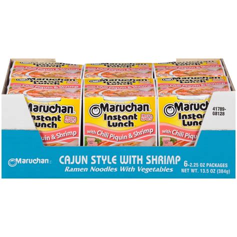 Maruchan Instant Lunch Hot Spicy With Chili Piquin Shrimp Ramen Noodle Soup 6 Ct 2 25 Oz