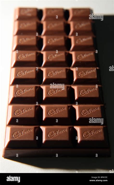 A Bar Of Cadbury Dairy Milk Chocolate Stock Photo Alamy