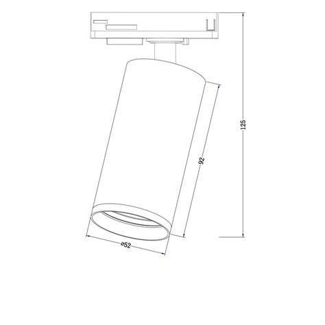 Трековый светильник Technical TR020-1-GU10-BTR020-1-GU10-B с доставкой ...