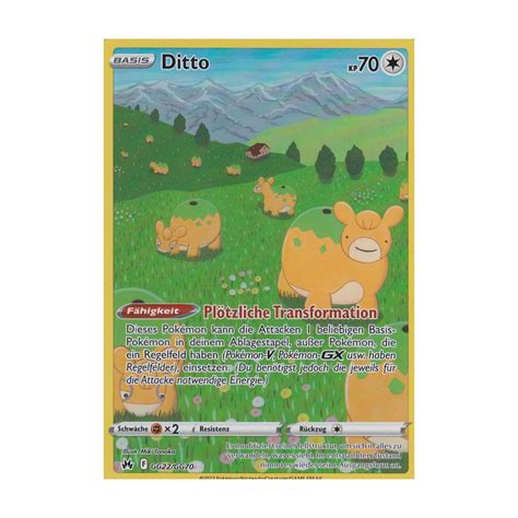 Ditto Gg Gg Holo Zenit Der K Nige Pokemon Karte Kaufen