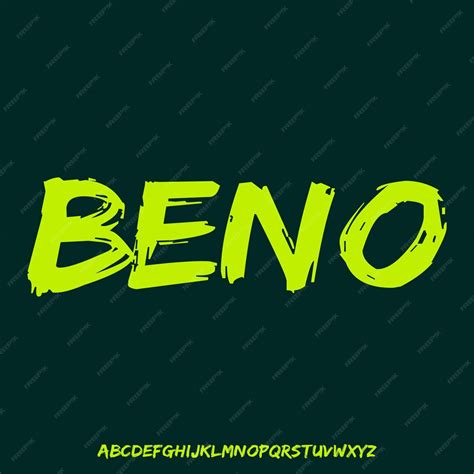 premium vector display bold font vector set