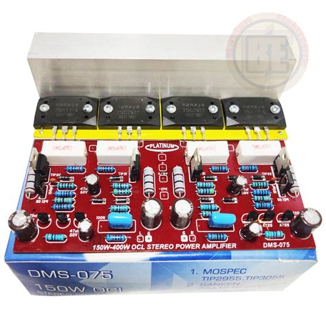 Jual Kit Power Amplifier Ocl Stereo Watt Tr Sanken Platinum Dms