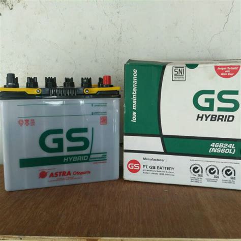 Jual Aki Mobil Battery Gs Astra Type Gs Hybrid B L Ns L V