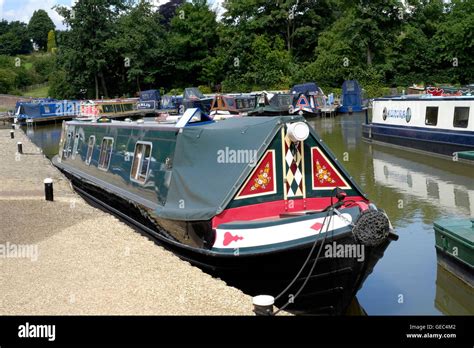 narrow boats at braunston marina northamptonshire england uk Stock ...