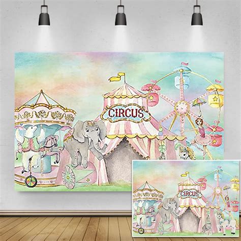 Buy Yeele Circus Carnival Backdrop X Ft Pink Circus Tent Background